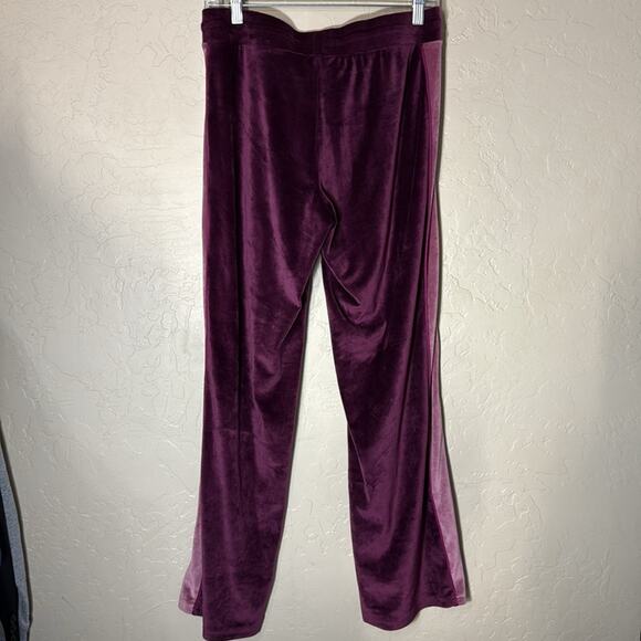 Juicy couture purple velour wide leg track suit sweatpants size medium - Picture 8 of 8